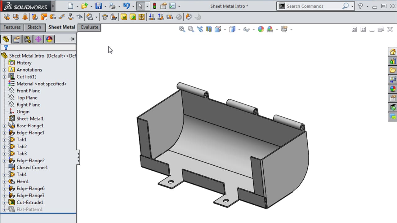 solidworks sheet metal training