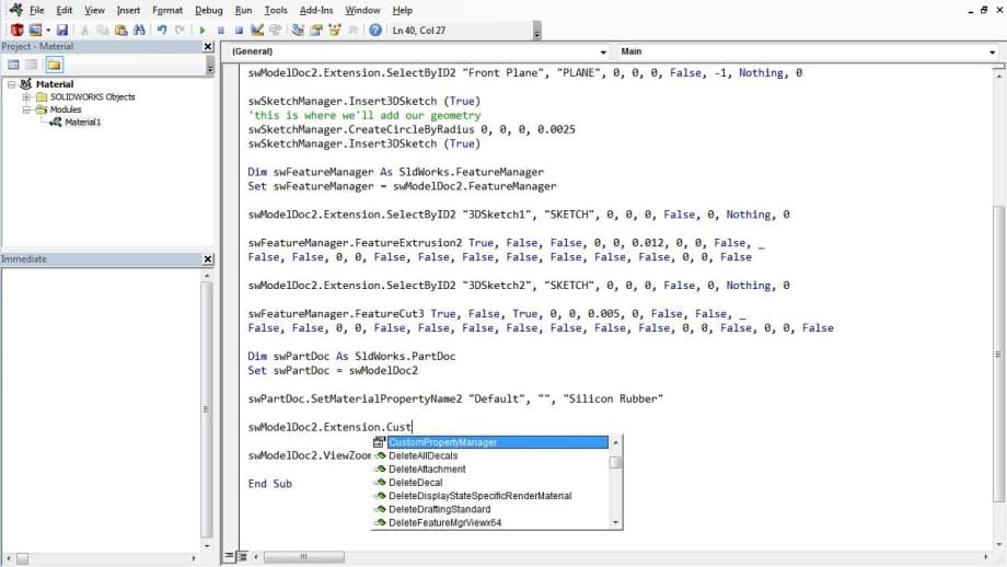 solidworks api training