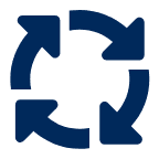 Arrows spinning icon