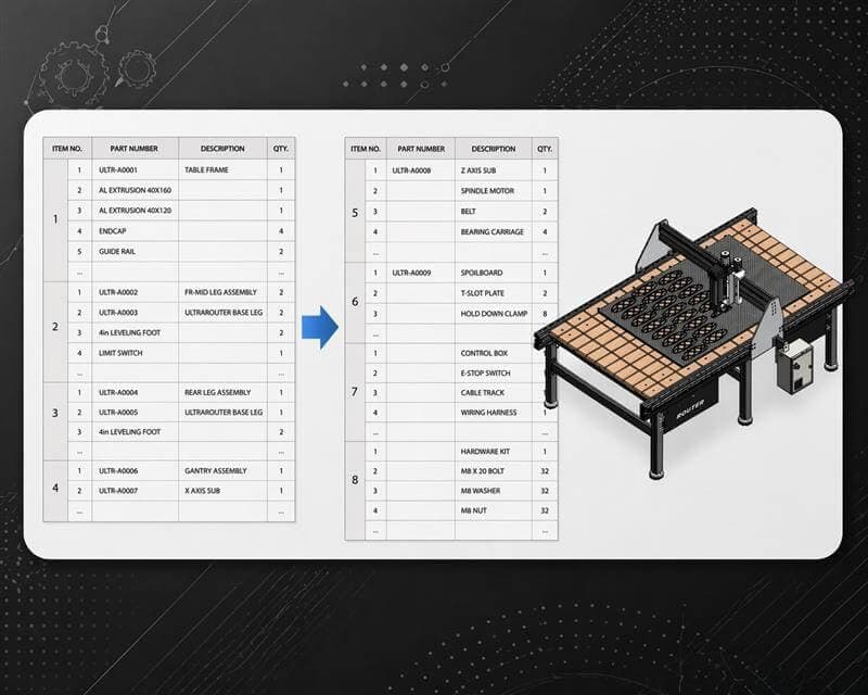 Splitting a Bill of Materials