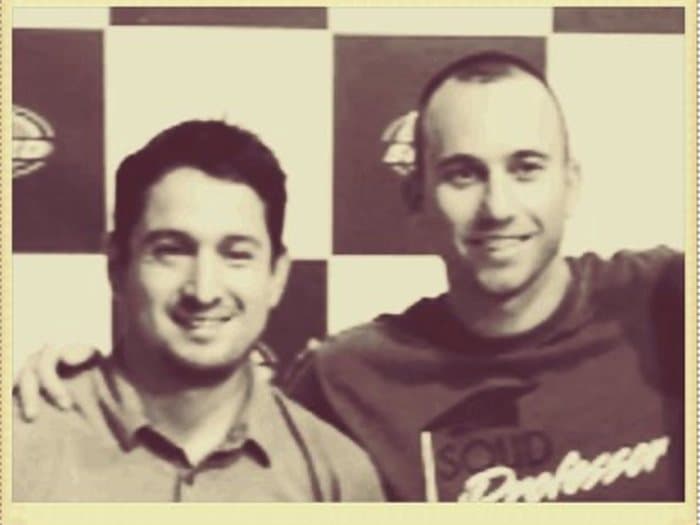 Pedro Santana and Tony Glockler working together in the company's early days.
