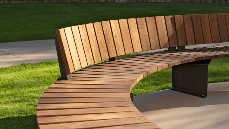Designers collaborating over site furniture concepts.