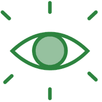 Bar chart icon representing internal visibility