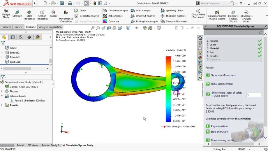 solidworks simulationxpress tutorial