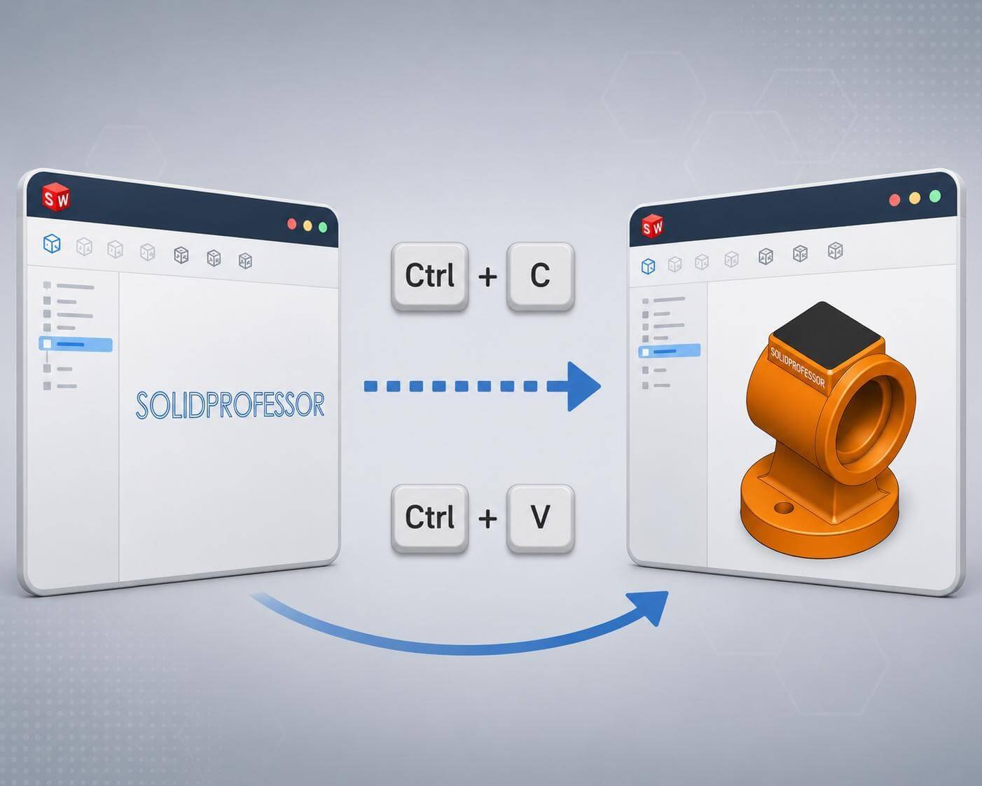 Copy and Paste Sketches in SOLIDWORKS