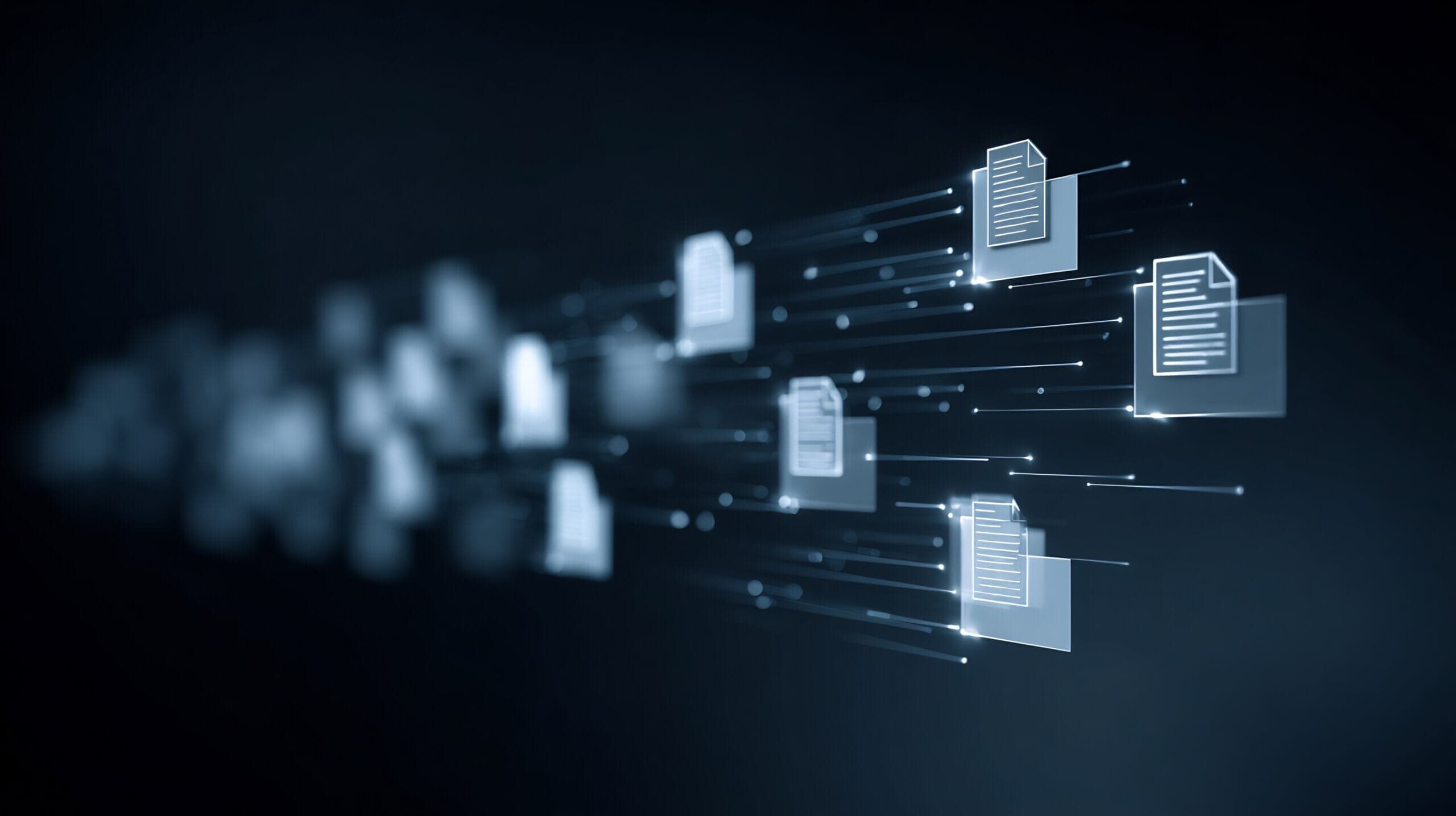 Abstract digital stream representation of electronic documents and data flow