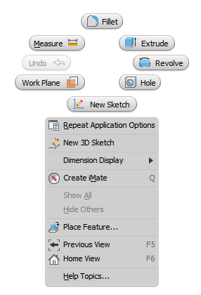 Marking and Context Menus