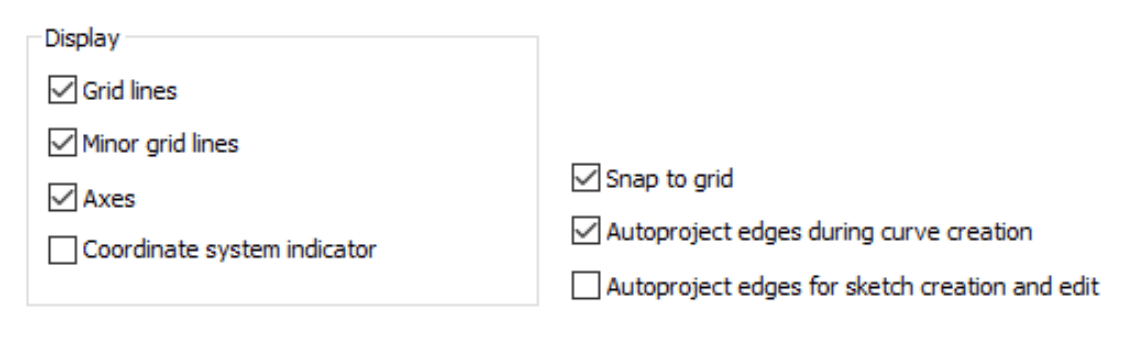 Inventor Grid Lines