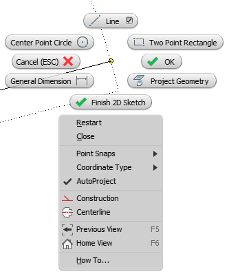 Inventor Line Tool Shortcuts