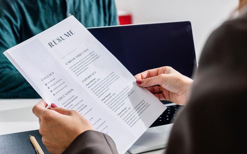 A well-written resume is in the hands of a recruiter