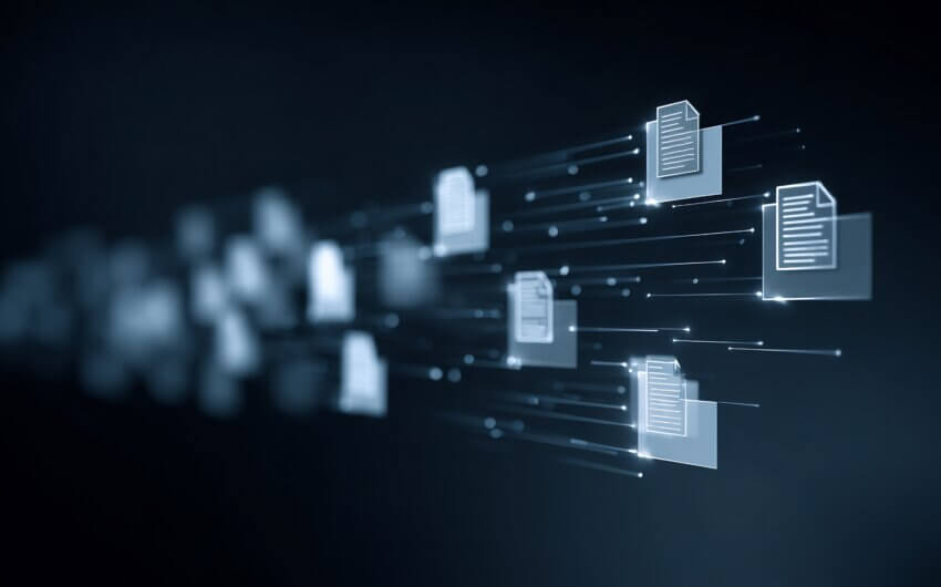 Abstract digital stream representation of electronic documents and data flow